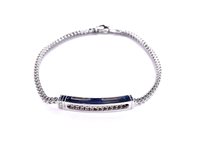 Bracciale Stocco Gioielli Uomo in Oro Diamante 0.03 Ct COD517-02 - COD517-02